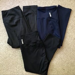 **Sold** 3 pair of workout leggings, Capri style